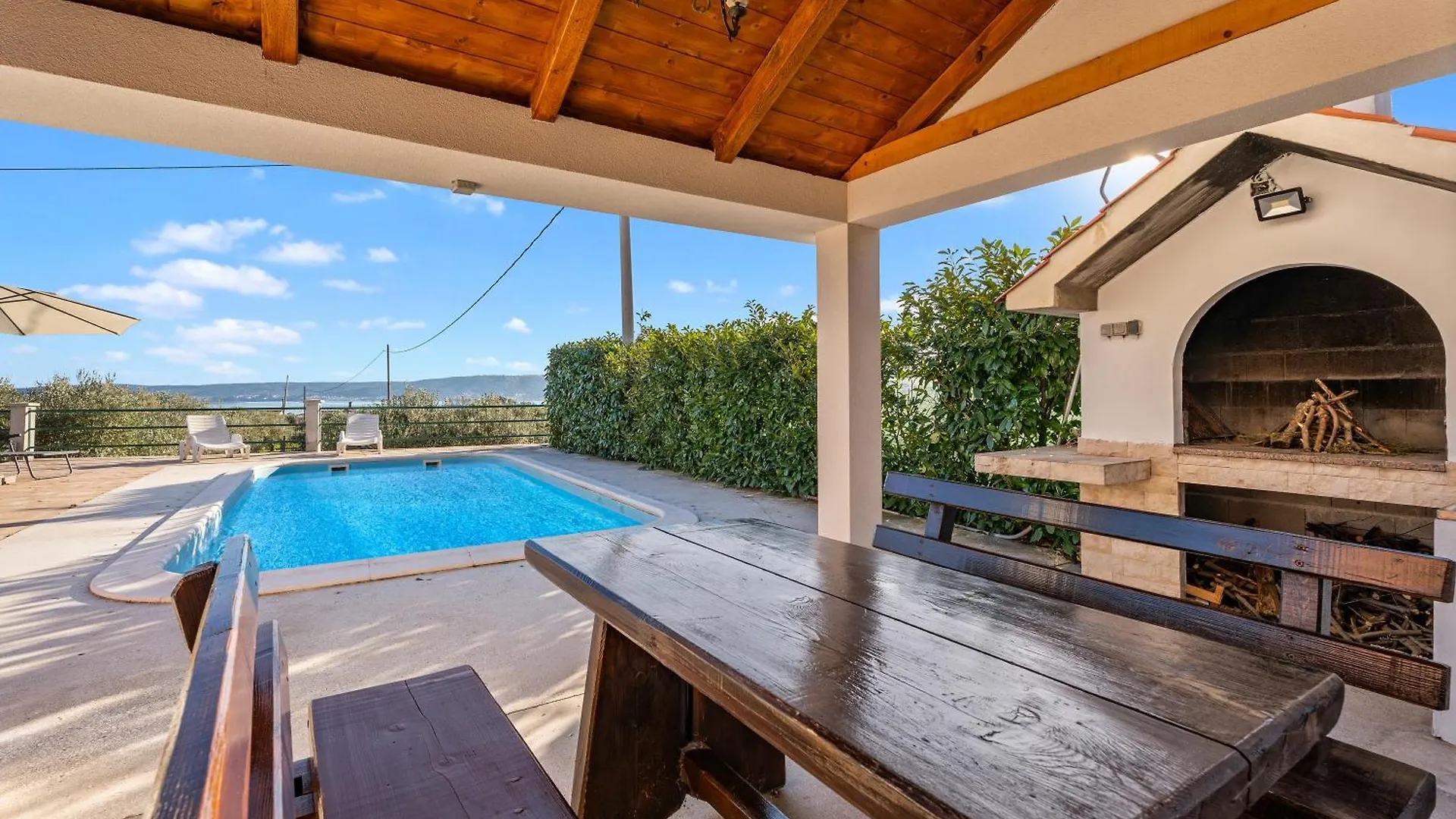 Holiday Home Sofia With Private Pool And Stunning View Of The Sea Kastel Novi Croatia